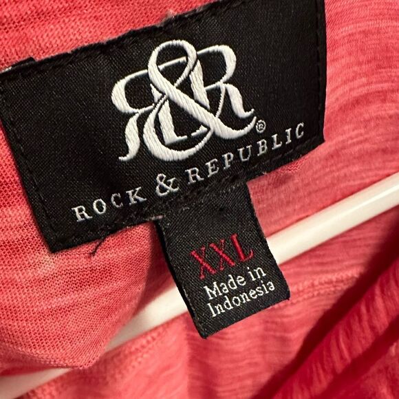 Rock & Republic Light Red Polo Size XXL - Picture 3 of 3